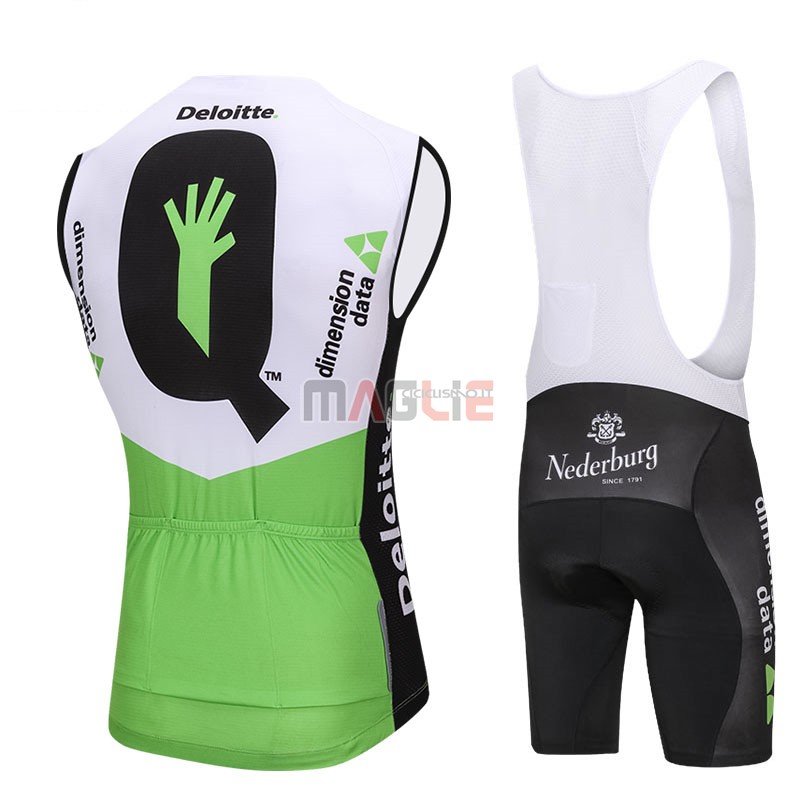 Gilet Antivento Dimension Data 2018 Bianco e Verde